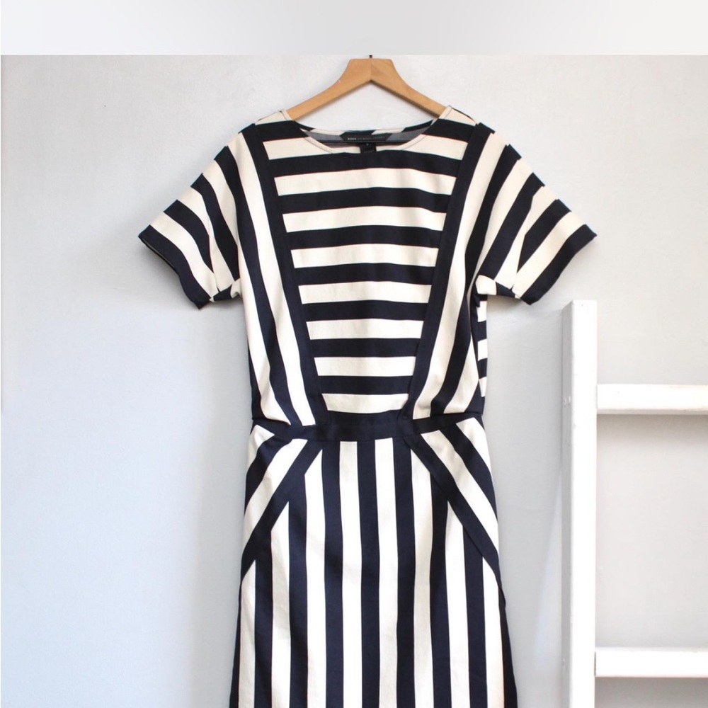 Marc Jacob black and white stripe dress